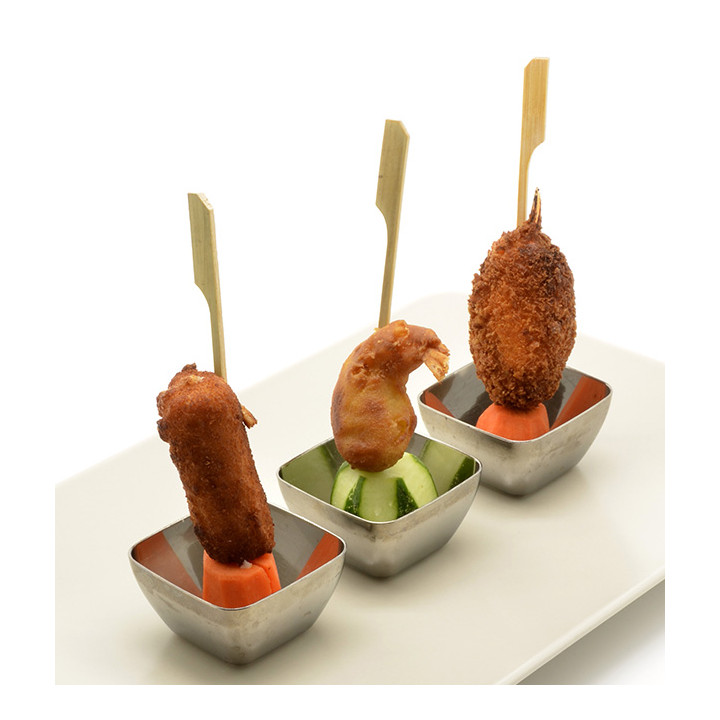 Bamboo Food Pick Golf Design Natural Green 15cm (5000 Units)