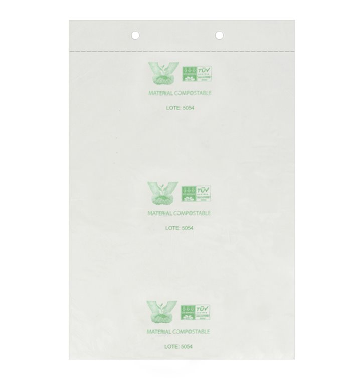 Plastic Bag Block 100% Biodegradable 30x40cm G40 (3.000 Units)