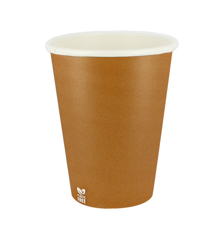 Plastic-Free Paper Cup 14 Oz/420ml "Caramel" Ø9,0cm (1.000 Units)