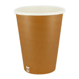 Plastic-Free Paper Cup 14 Oz/420ml "Caramel" Ø9,0cm (50 Units)