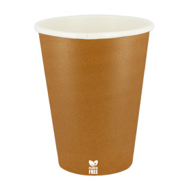 Plastic-Free Paper Cup 14 Oz/420ml "Caramel" Ø9,0cm (50 Units)