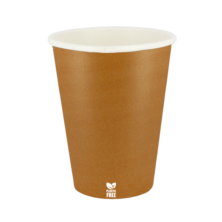 Plastic-Free Paper Cup 14 Oz/420ml "Caramel" Ø9,0cm (50 Units)