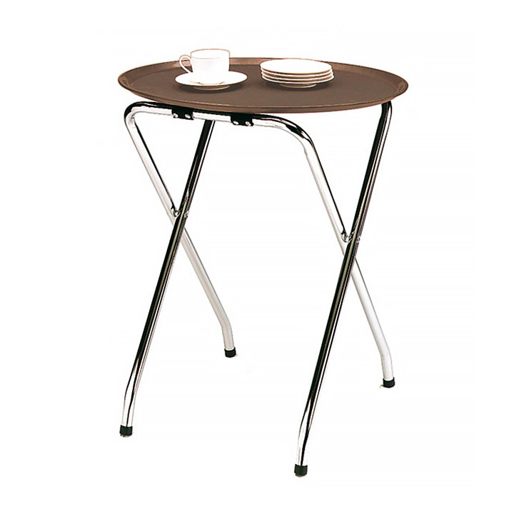 Plastic Tray Round Non-Slip Brown Ø35,5cm (12 Units)