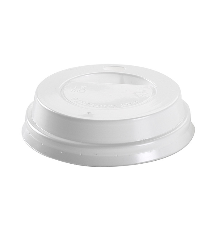 Lid for Paper Cup Hole 4Oz/120ml White Ø6,2cm (1000 Units)