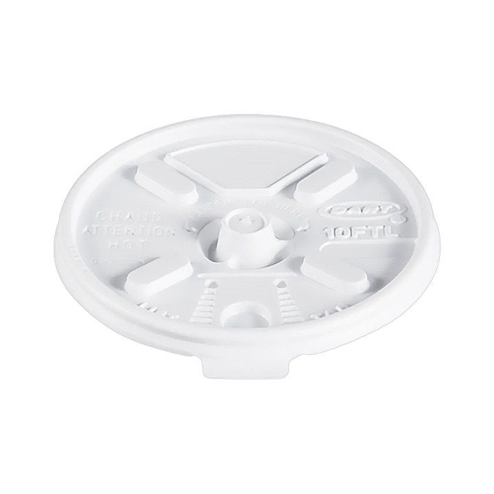 Plastic Lid PS Resealable White Ø8,6cm (1000 Units)