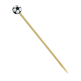 Bamboo Food Pick Football Design 12cm (1000 Units)