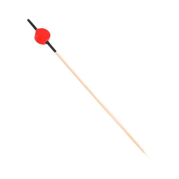 Bamboo Food Pick "Japan" Design Black and Red 12cm (1.200 Units)