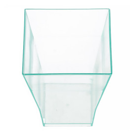 Plastic Tasting Cup PS "Bouquet" Water Green 4,5x5,5cm (24 Units) 