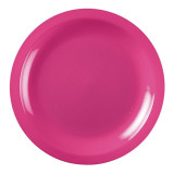 Plastic Plate Flat Fuchsia "Round" PP Ø18,5cm (50 Units) 