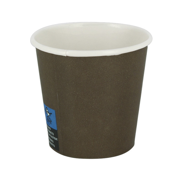 Paper Cup 4Oz/120ml Brown Ø6,2cm (100 Units) 