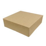 Kraft Carton Box with flip-top front 39x39+10cm (25 Units)