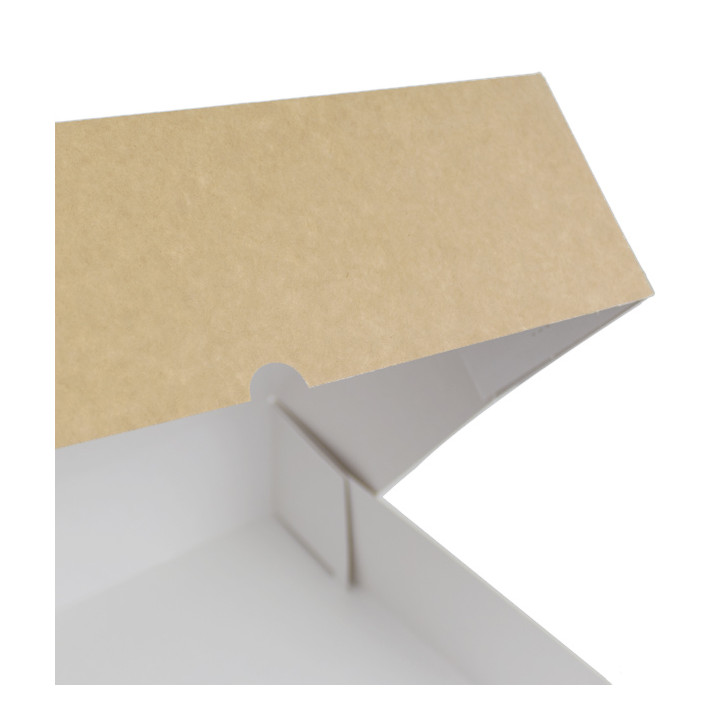 Kraft Carton Box with flip-top front 32x32+10cm (100 Units)