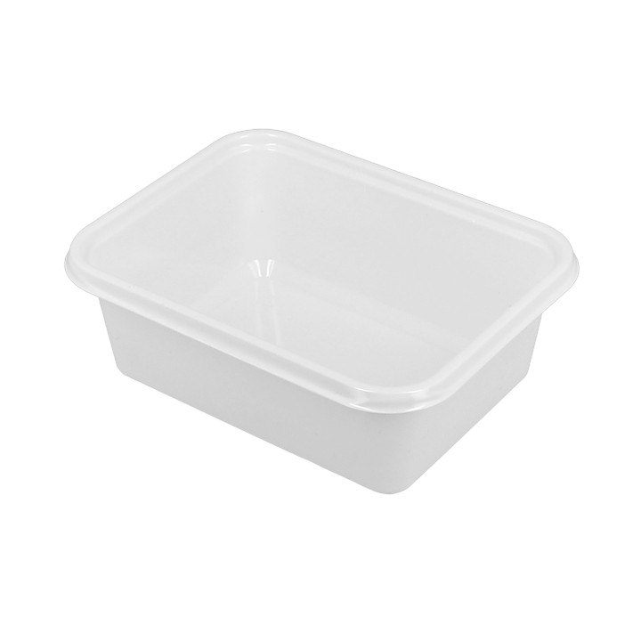 Plastic Container White 12,7x9,1x4,2cm 300ml (1000 Units)