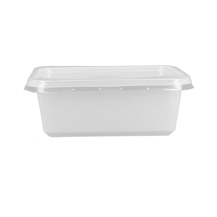 Container with Plastic Lid Clear 12,7x9,1x4,2cm (100 Units)  