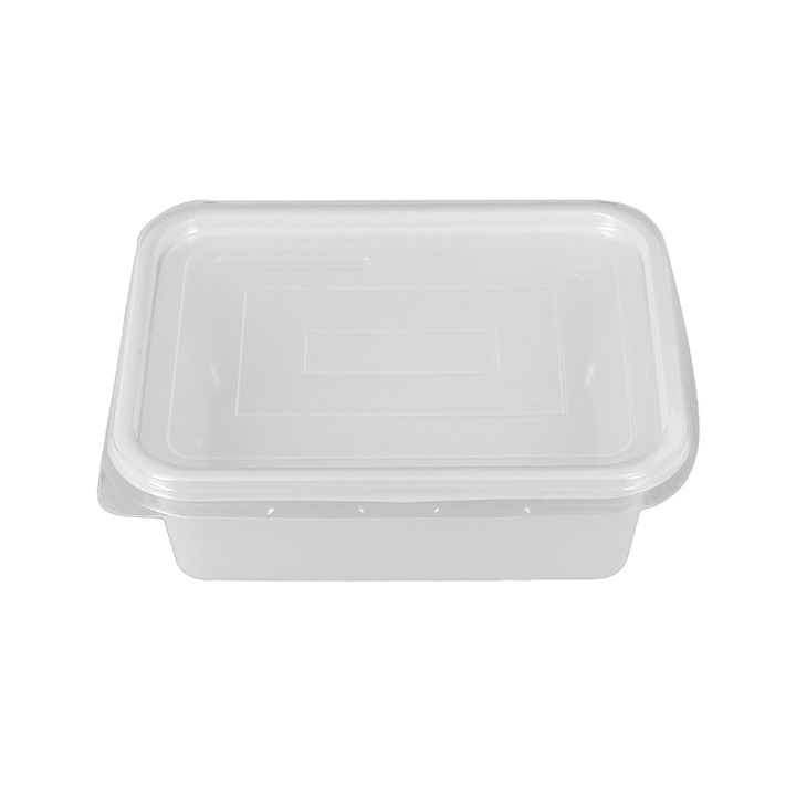 Container with Plastic Lid Clear 12,7x9,1x4,2cm (1.000 Units)  