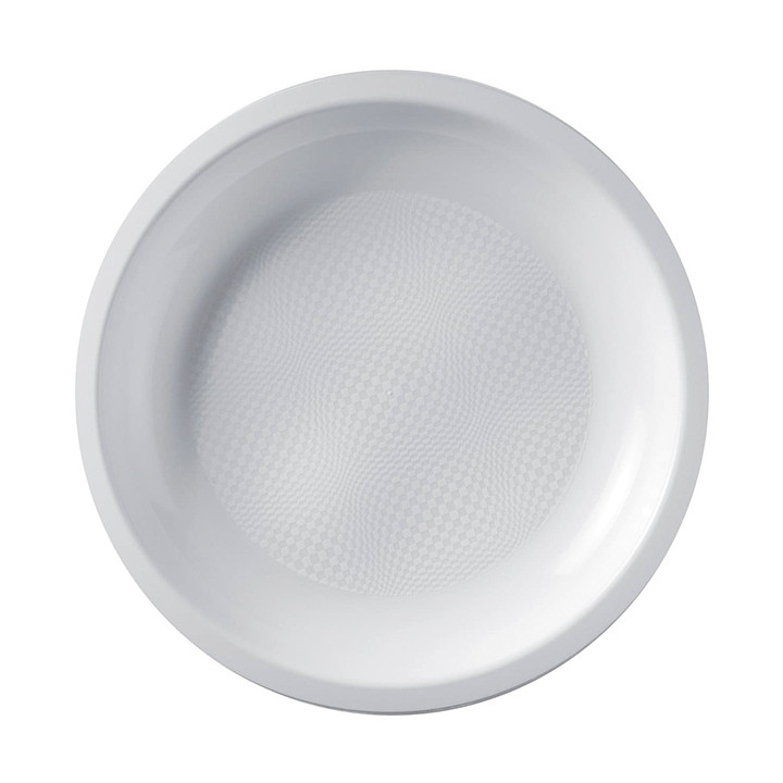 Plastic Plate Flat White "Round" PP Ø22 cm (25 Units) 
