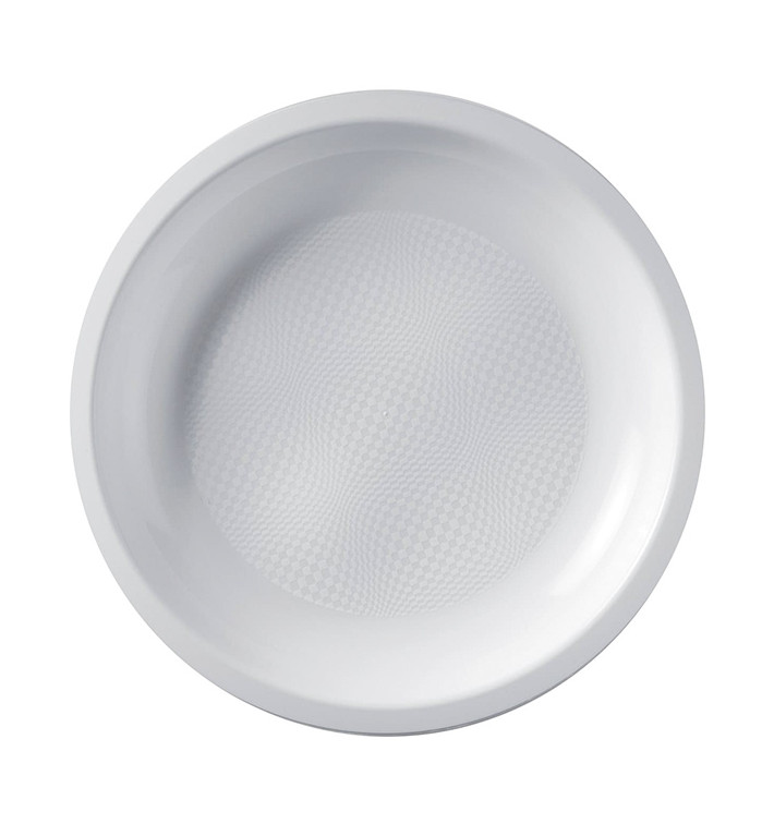 Plastic Plate Flat White "Round" PP Ø22 cm (600 Units)
