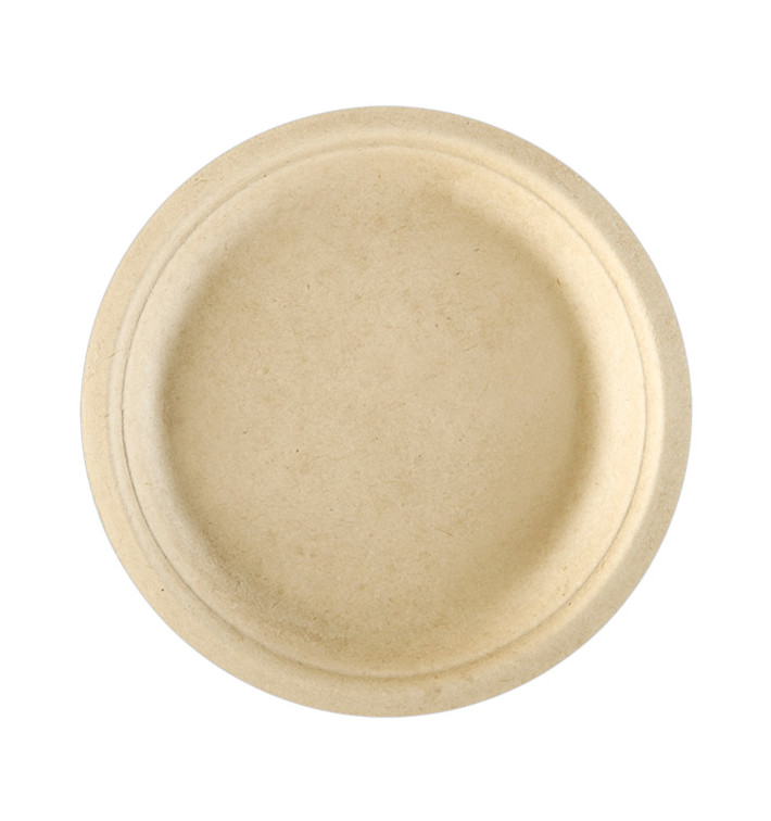 Sugarcane Plate Natural Ø18 cm (1000 Units)