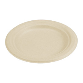 Sugarcane Plate Natural Ø15,5 cm (50 Units) 