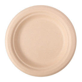 Sugarcane Plate Natural Ø15,5 cm (1000 Units)