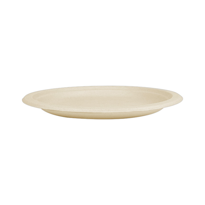 Sugarcane Plate Natural Ø26 cm (50 Units) 
