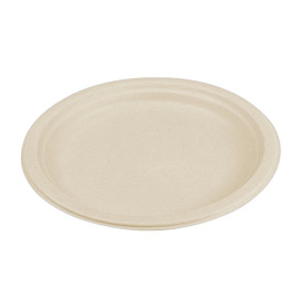 Sugarcane Plate Natural Ø26 cm (500 Units)
