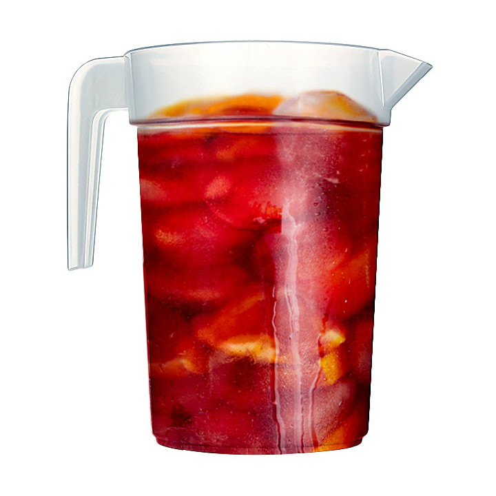 Plastic Jar PP Injection Moulding Translucent 1.000 ml (10 Units)