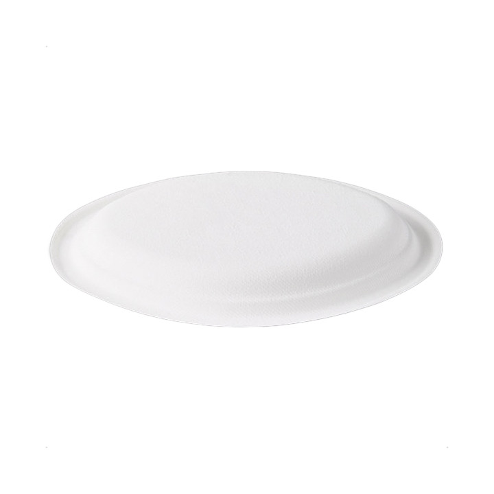 Sugarcane Tray Bagasse White 25,4x17,5 cm (50 Units) 