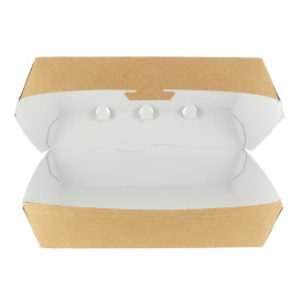 Paper Burger Box Kraft Giant size 23x17,5x8cm (25 Units) 