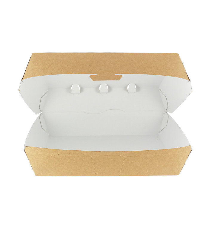 Paper Burger Box Kraft Giant size 23x17,5x8cm (25 Units) 