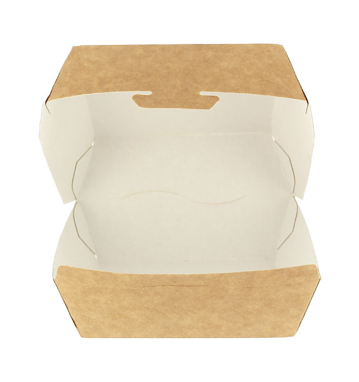 Paper Burger Box Kraft 12x12x7cm (450 Units)