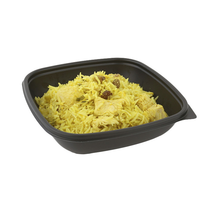 Plastic Deli Container PP Black 500ml 16,5x16,5x4cm (300 Units)