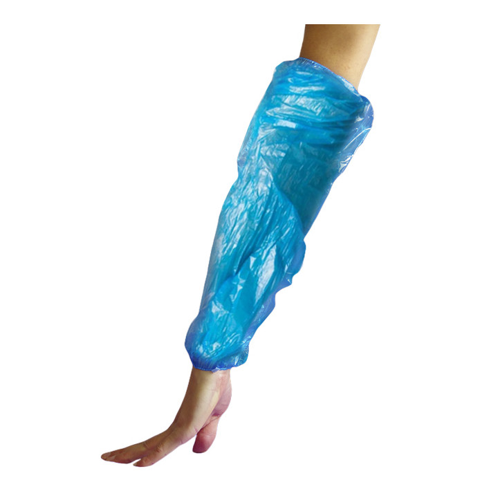 Disposable Plastic Over Sleeve PE Blue G120 18x44cm (100 Units)  