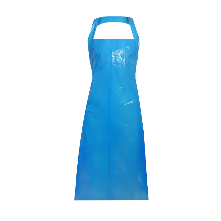 Disposable Plastic Apron PE G150 Blue 76x120cm (100 Units)  