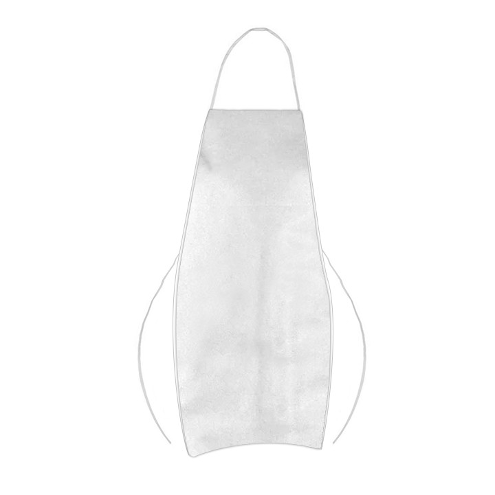 Disposable Plastic Apron TST PP White 60x84cm (200 Units)