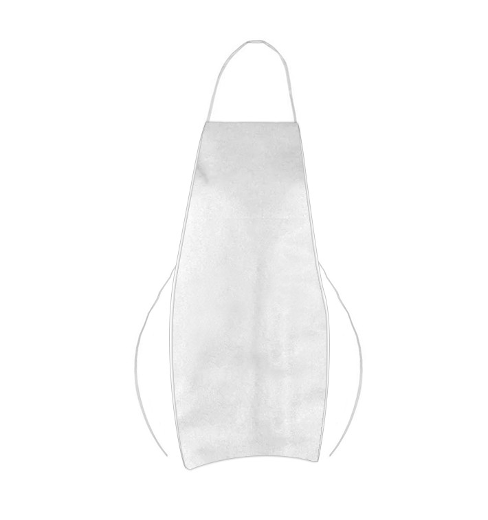 Disposable Plastic Apron TST PP White 60x84cm (10 Units) 