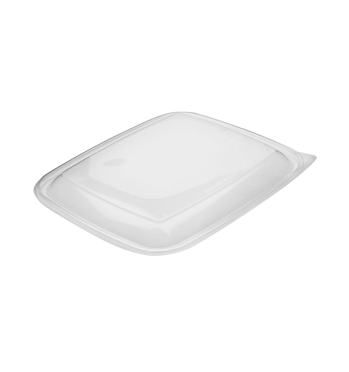 Plastic Lid for Deli Container PP Rectangular shape Black and Creme 23x16,5cm (75 Units)  