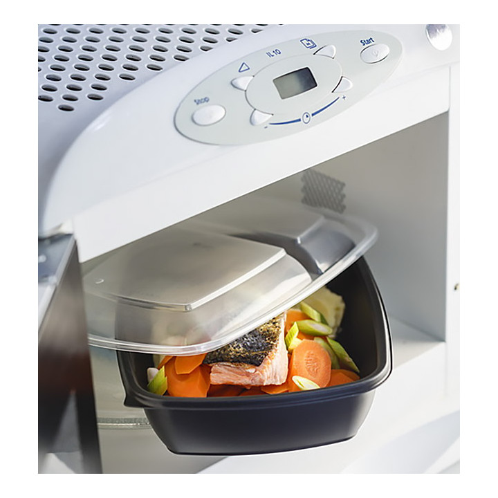 Plastic Deli Container PP 2C Black 900ml 23x16,5x5cm (75 Units)  