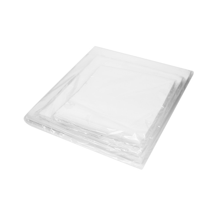 Paper Food Bag Grease-Proof Opened White L Shape 12x12,2cm (100 Units)  