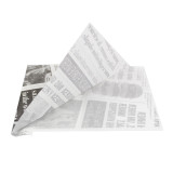 Paper Food Bag Grease-Proof Opened 2L "News" 15x16cm (250 Units)  