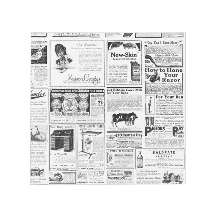Paper Food Wrap Grease-Proof "Times" 31x31cm (1000 Units) 