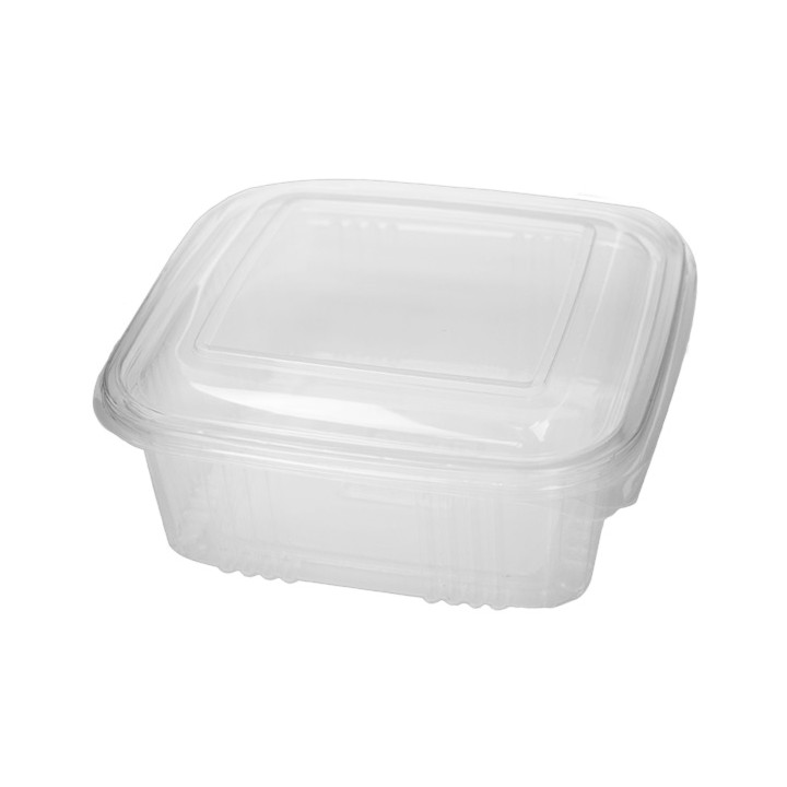 Plastic Hinged Deli Container Microwavable PP Square Shape 750ml (50 Units)  