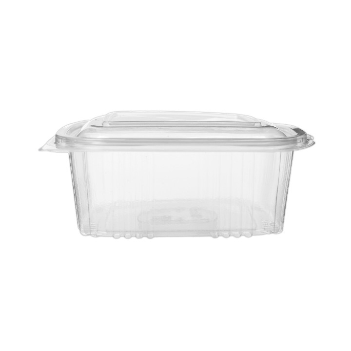 Plastic Hinged Deli Container Microwavable PP Square Shape 750ml (50 Units)  
