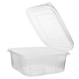 Plastic Hinged Deli Container Microwavable PP Square Shape 750ml (50 Units)  