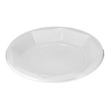 Reusable Plate Deep Economic PS White Ø22cm (30 Units) 