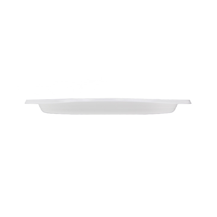 Reusable Plate Flat Economic PS White Ø22cm (300 Units)