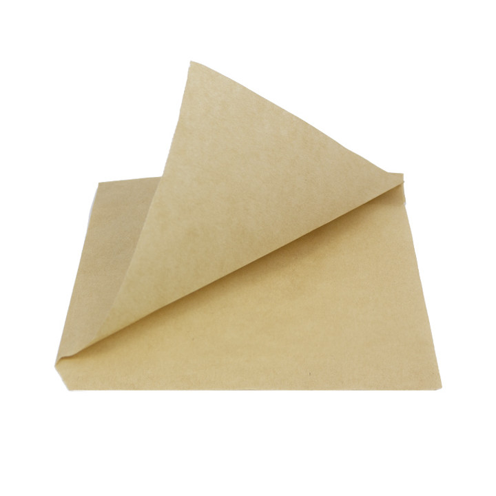 Paper Food Bag Grease-Proof Opened L Shape Kraft 15x15cm (3000 Units)