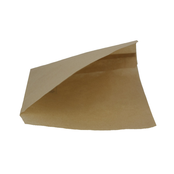 Paper Food Bag Grease-Proof Opened L Shape Kraft 15x15cm (3000 Units)