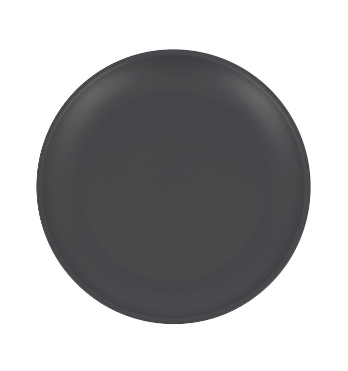 Reusable Plate Durable Mineral-Filled PP Anthracite Ø23,5cm (1 Unit)