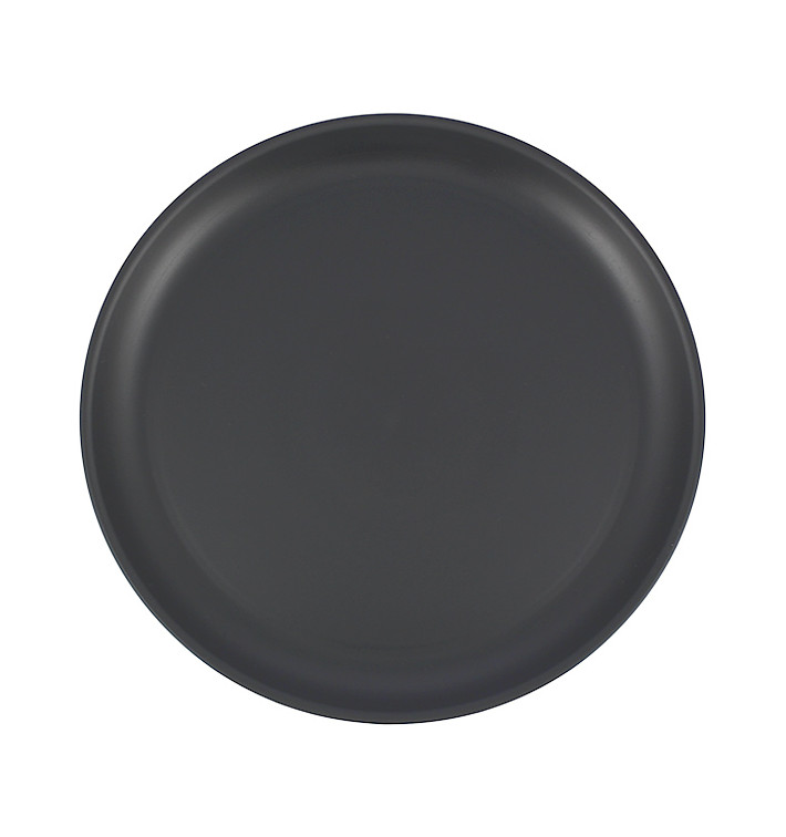 Reusable Plate Durable Mineral-Filled PP Anthracite Ø27,4cm (12 Units)